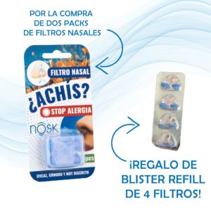 FILTRO NASAL CON CAJITA 2 UDS. TALLA ÚNICA